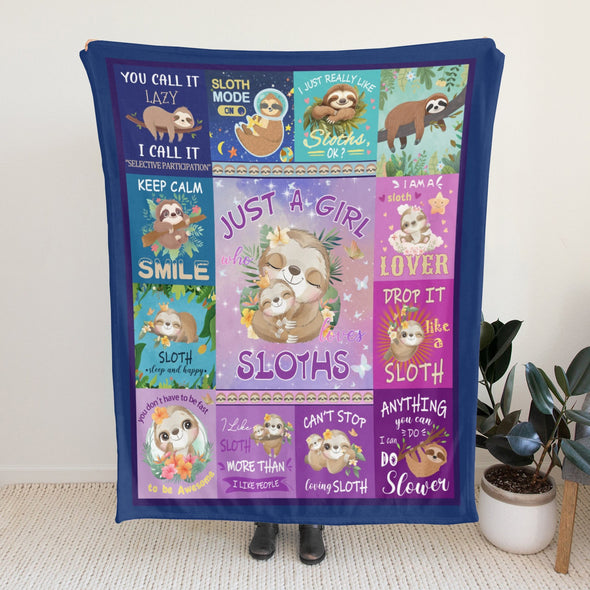 Sloth Blanket Gifts for Women Girls, Cozy Soft Sloths Throw Blanket for Men Kids Boys Christmas Birthday