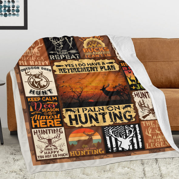 Deer Pattern Blanket Fleece Throw Blanket Super Soft Warm Gifts for Baby Girls Boys Kids Mom Grandma Room Decor