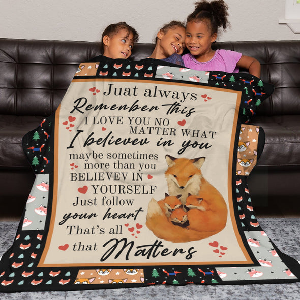 Fox Pattern Blanket Fleece Throw Blanket Super Soft Warm Gifts for Baby Girls Boys Kids Mom Grandma Room Decor