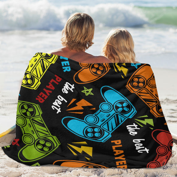 Gamer Blanket Fleece Throw Blanket Super Soft Warm Gifts for Baby Girls Boys Kids Mom Grandma Room Decor
