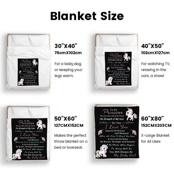 Unicorn Throw Blanket Super Soft Warm Cozy Fuzzy Plush Blanket Gifts for Girls Boys Kids Room Decor