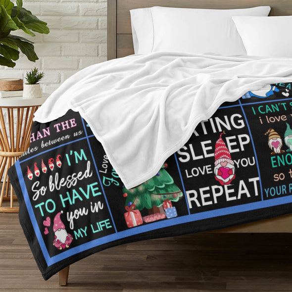 Gifts for Men Boyfriend, Valentine's Anniversary Christmas Birthday I Love You Throw Blanket for Him