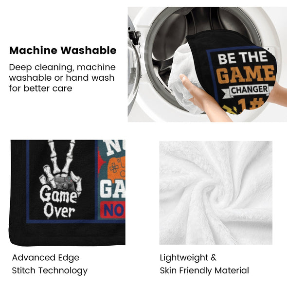 Gamer Blanket Fleece Throw Blanket Super Soft Warm Gifts for Baby Girls Boys Kids Mom Grandma Room Decor