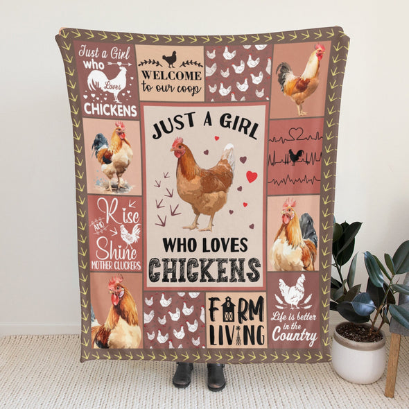 Chicken Pattern Blanket Fleece Throw Blanket Super Soft Warm Gifts for Baby Girls Boys Kids Mom Grandma Room Decor