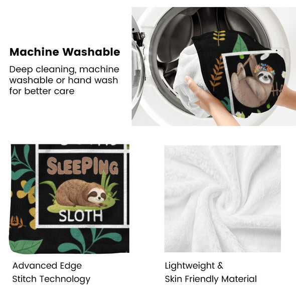 Sloth Blanket Gifts for Women Girls, Cozy Soft Sloths Throw Blanket for Men Kids Boys Christmas Birthday