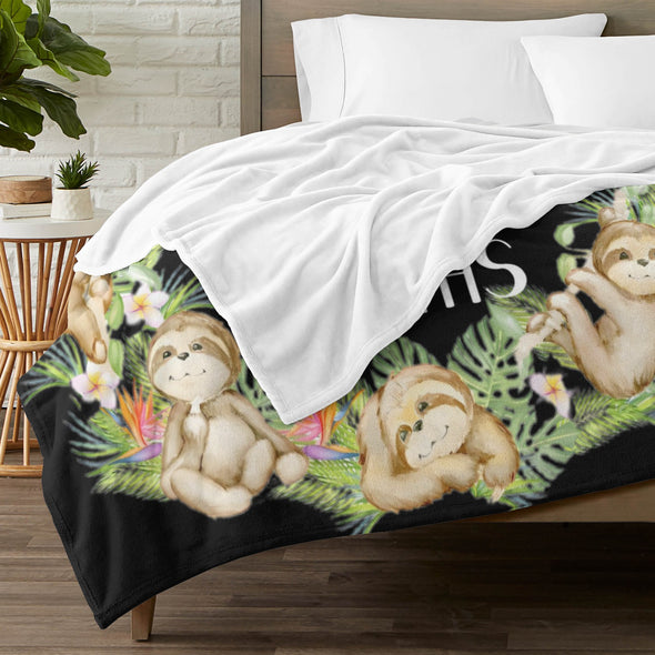 Sloth Blanket Gifts for Women Girls, Cozy Soft Sloths Throw Blanket for Men Kids Boys Christmas Birthday