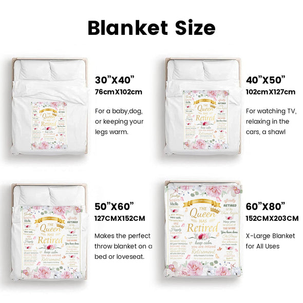 Retirement Blanket Gifts for Women/Men, Funny Farewell Throw Blanket for Going Away Gift, Coworker Leaving Gift