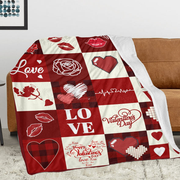 Valentine's Day Blanket Wedding Throw Couple Gifts for Men Women Boyfriend Girlfriend Husband Wife