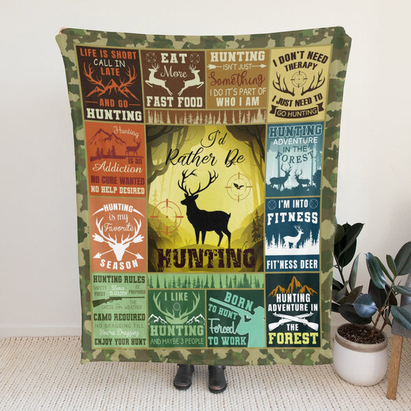 Deer Pattern Blanket Fleece Throw Blanket Super Soft Warm Gifts for Baby Girls Boys Kids Mom Grandma Room Decor