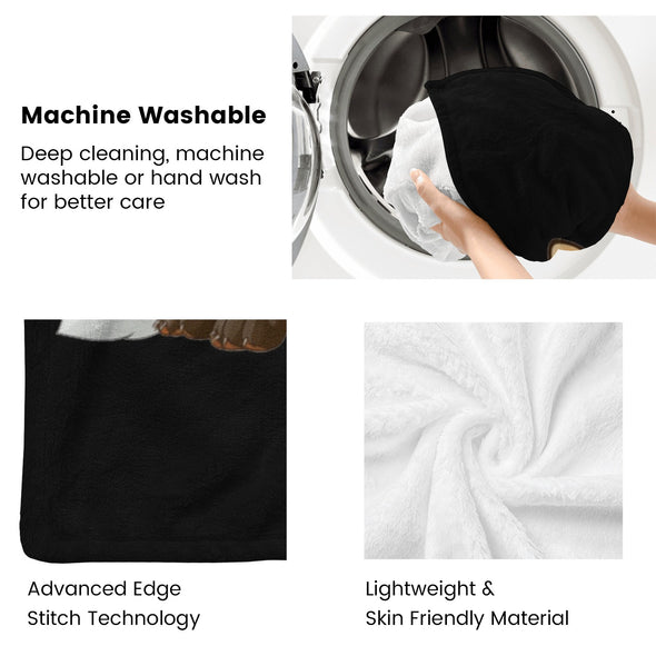 Fox Pattern Blanket Fleece Throw Blanket Super Soft Warm Gifts for Baby Girls Boys Kids Mom Grandma Room Decor