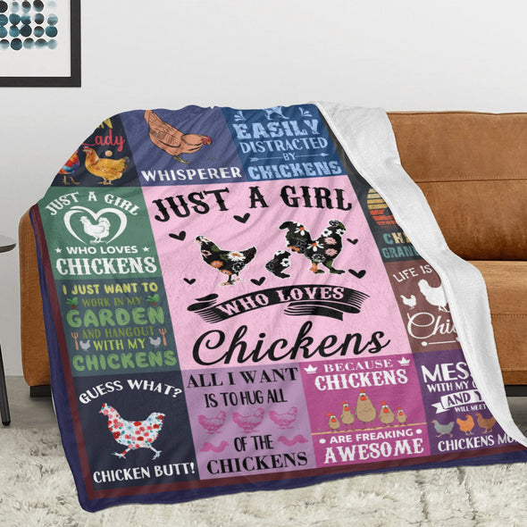 Chicken Pattern Blanket Fleece Throw Blanket Super Soft Warm Gifts for Baby Girls Boys Kids Mom Grandma Room Decor