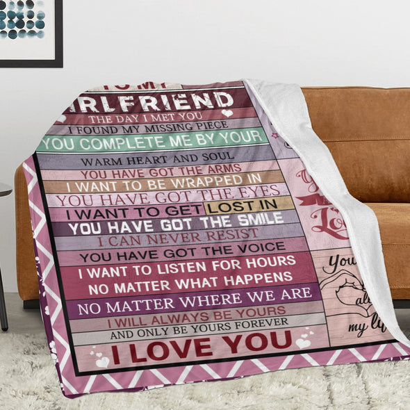 Gifts for Girlfriend Blanket, Girlfriend Birthday Gifts, Christmas Valentines Anniversary Throw Blanket for Her Women