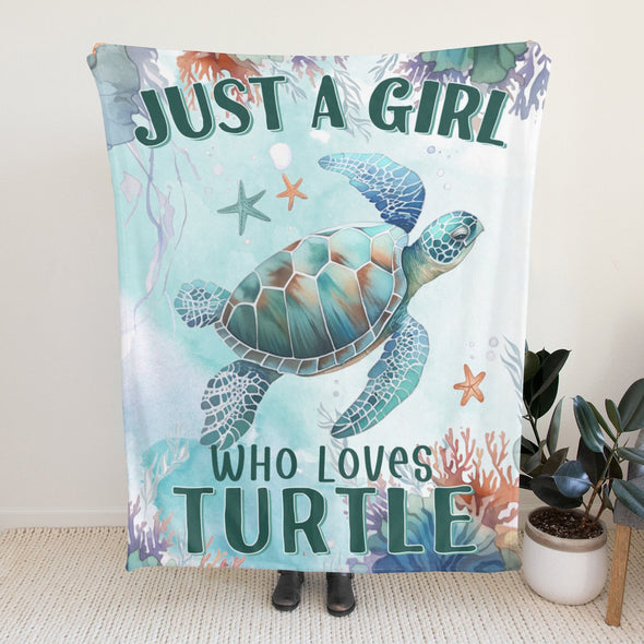 Turtle Pattern Blanket Fleece Throw Blanket Super Soft Warm Gifts for Baby Girls Boys Kids Mom Grandma Room Decor