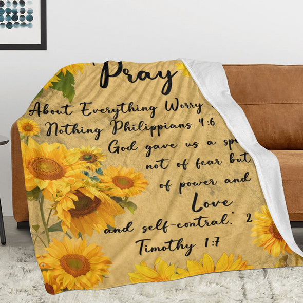 Sunflower Blanket Fleece Throw Blanket Super Soft Warm Gifts for Baby Girls Boys Kids Mom Grandma Room Decor