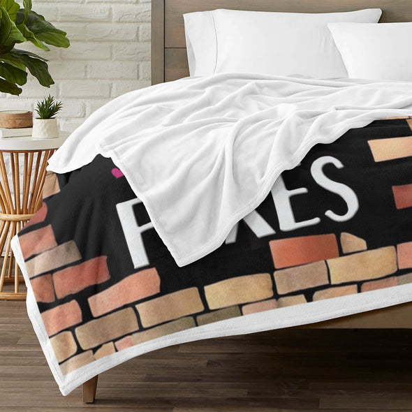 Fox Pattern Blanket Fleece Throw Blanket Super Soft Warm Gifts for Baby Girls Boys Kids Mom Grandma Room Decor