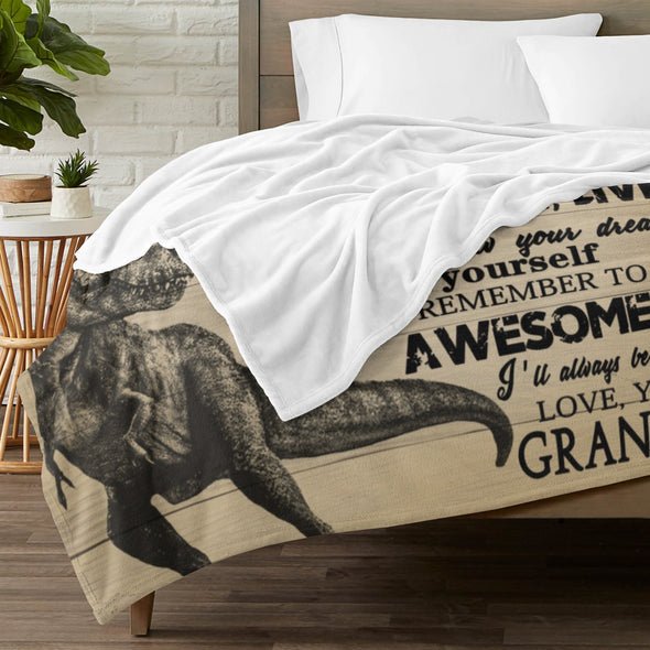 Dinosaur Blanket for Boys Kids Soft Flannel Blanket for Children's Toys are Suitable for Beds, Sofas and School Lunch Break-2-hml Balnket