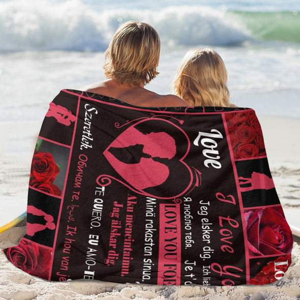 Valentine's Day Blanket Wedding Throw Couple Gifts for Men Women Boyfriend Girlfriend Husband Wife