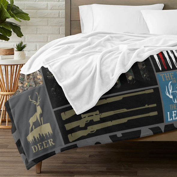 Deer Pattern Blanket Fleece Throw Blanket Super Soft Warm Gifts for Baby Girls Boys Kids Mom Grandma Room Decor