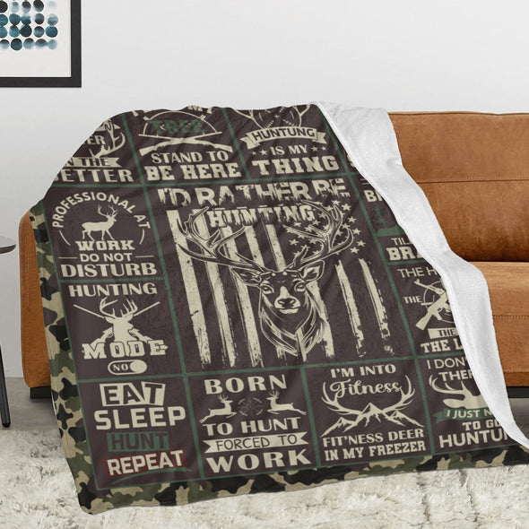 Deer Pattern Blanket Fleece Throw Blanket Super Soft Warm Gifts for Baby Girls Boys Kids Mom Grandma Room Decor