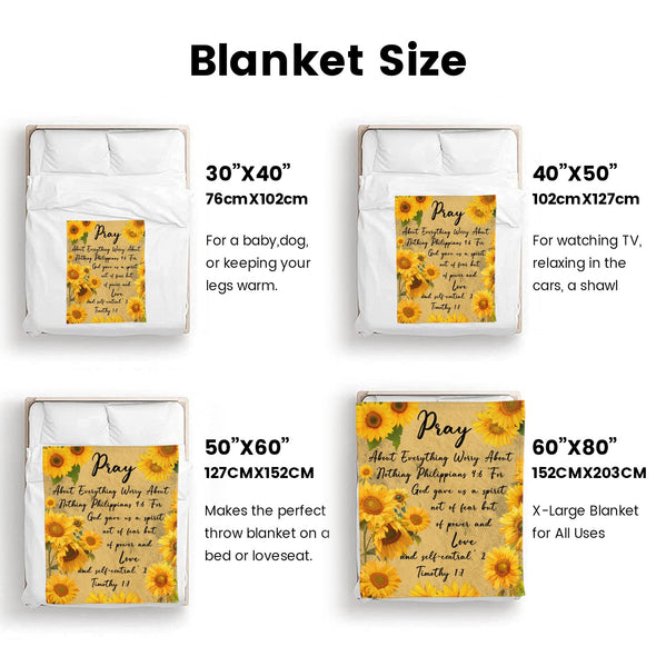 Sunflower Blanket Fleece Throw Blanket Super Soft Warm Gifts for Baby Girls Boys Kids Mom Grandma Room Decor