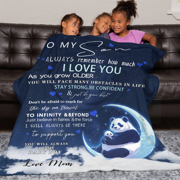 Panda Pattern Blanket Fleece Throw Blanket Super Soft Warm Gifts for Baby Girls Boys Kids Mom Grandma Room Decor