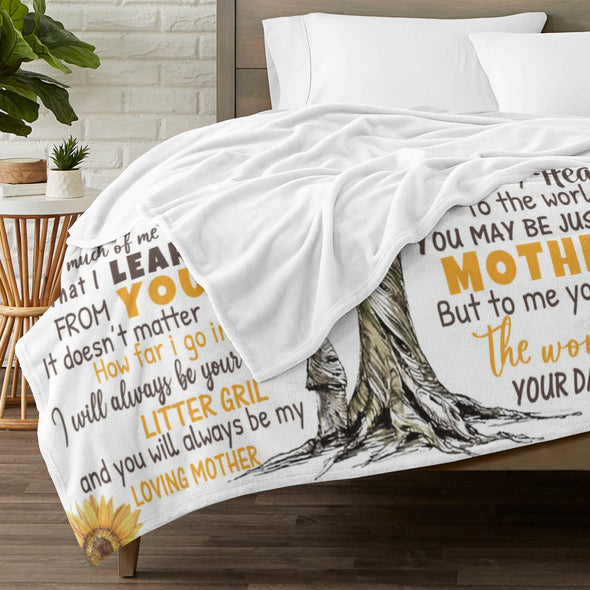 Sunflower Blanket Fleece Throw Blanket Super Soft Warm Gifts for Baby Girls Boys Kids Mom Grandma Room Decor