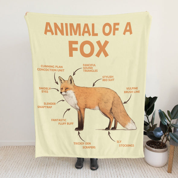 Fox Pattern Blanket Fleece Throw Blanket Super Soft Warm Gifts for Baby Girls Boys Kids Mom Grandma Room Decor