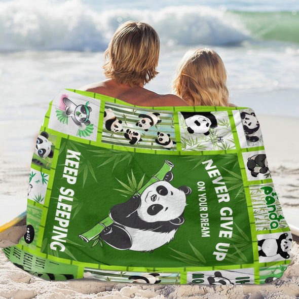 Panda Pattern Blanket Fleece Throw Blanket Super Soft Warm Gifts for Baby Girls Boys Kids Mom Grandma Room Decor