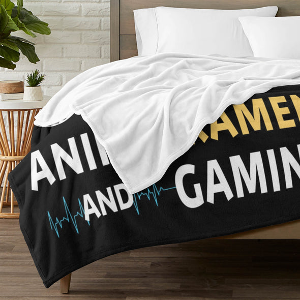 Gamer Blanket Fleece Throw Blanket Super Soft Warm Gifts for Baby Girls Boys Kids Mom Grandma Room Decor