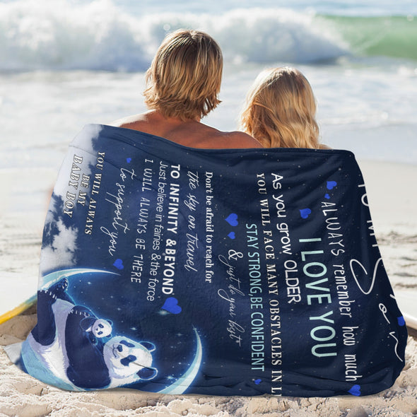 Panda Pattern Blanket Fleece Throw Blanket Super Soft Warm Gifts for Baby Girls Boys Kids Mom Grandma Room Decor