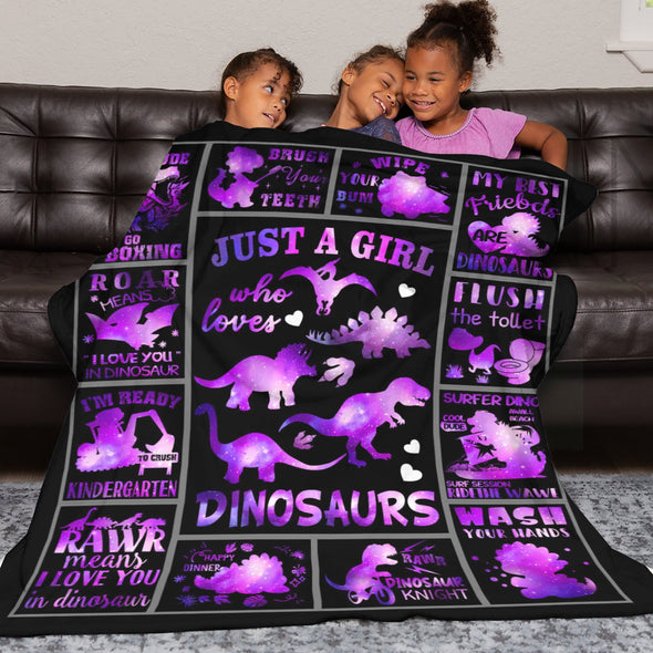Dinosaur Blanket for Boys Kids Soft Flannel Blanket for Children's Toys are Suitable for Beds, Sofas and School Lunch Break-2-hml Balnket