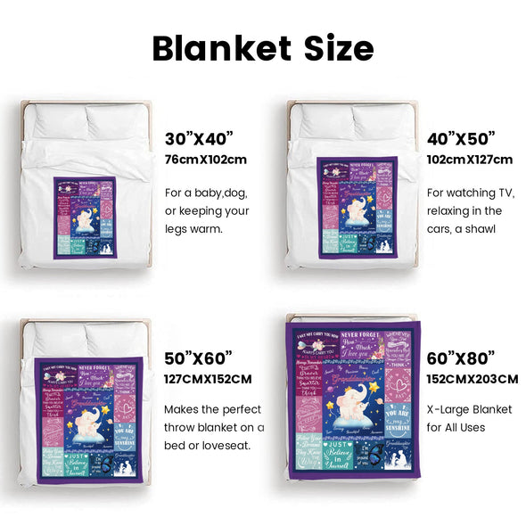 Elephant Blanket Fleece Throw Blanket Super Soft Warm Gifts for Girls Boys Kids Room Decor