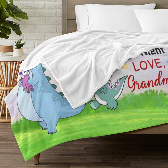 Dinosaur Blanket for Boys Kids Soft Flannel Blanket for Children's Toys are Suitable for Beds, Sofas and School Lunch Break-2-hml Balnket