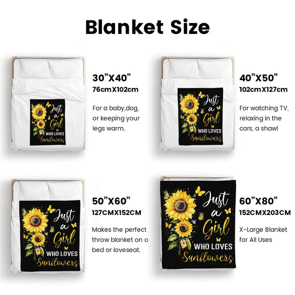 Sunflower Blanket Fleece Throw Blanket Super Soft Warm Gifts for Baby Girls Boys Kids Mom Grandma Room Decor