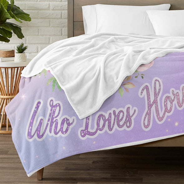 Horse Blanket Gift for Women Girl Who Loves Horses for Sofa Couch Bed Room Birthday Decor Bed Travel