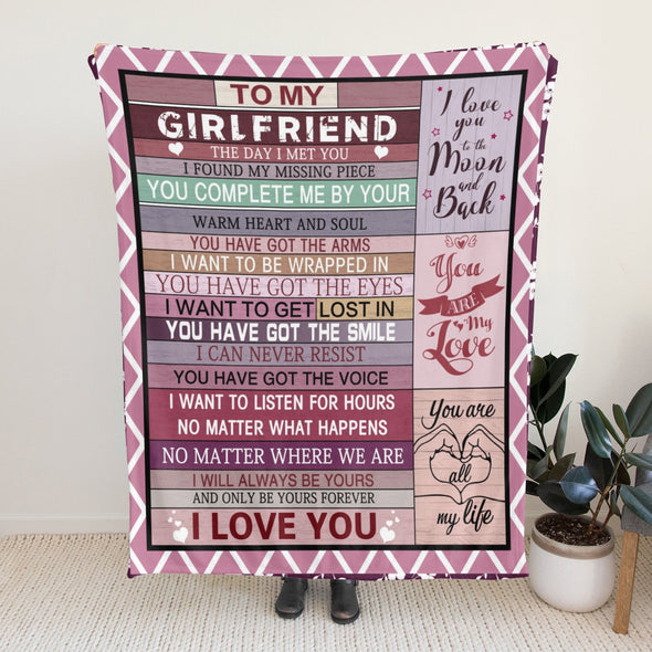 Gifts for Girlfriend Blanket, Girlfriend Birthday Gifts, Christmas Valentines Anniversary Throw Blanket for Her Women