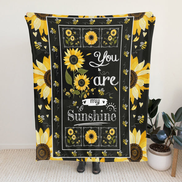 Sunflower Blanket Fleece Throw Blanket Super Soft Warm Gifts for Baby Girls Boys Kids Mom Grandma Room Decor