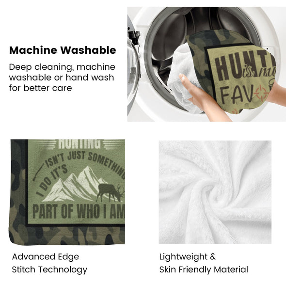 Deer Pattern Blanket Fleece Throw Blanket Super Soft Warm Gifts for Baby Girls Boys Kids Mom Grandma Room Decor