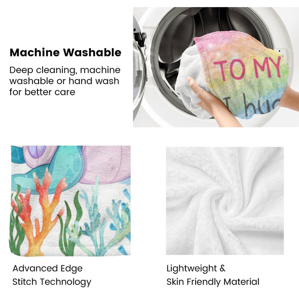 Turtle Pattern Blanket Fleece Throw Blanket Super Soft Warm Gifts for Baby Girls Boys Kids Mom Grandma Room Decor