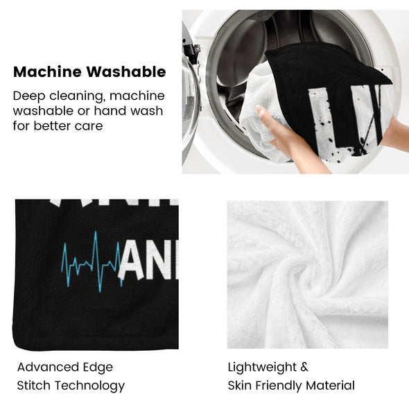 Gamer Blanket Fleece Throw Blanket Super Soft Warm Gifts for Baby Girls Boys Kids Mom Grandma Room Decor