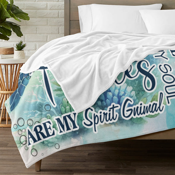 Turtle Pattern Blanket Fleece Throw Blanket Super Soft Warm Gifts for Baby Girls Boys Kids Mom Grandma Room Decor