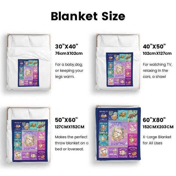Sloth Blanket Gifts for Women Girls, Cozy Soft Sloths Throw Blanket for Men Kids Boys Christmas Birthday