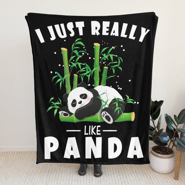 Panda Pattern Blanket Fleece Throw Blanket Super Soft Warm Gifts for Baby Girls Boys Kids Mom Grandma Room Decor