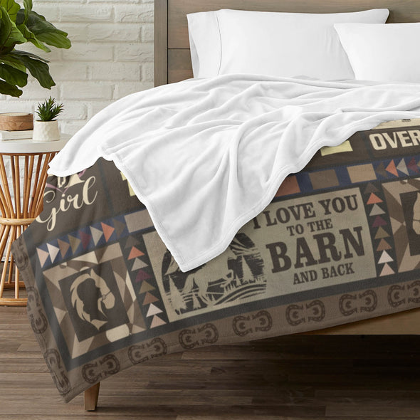 Horse Blanket Gift for Women Girl Who Loves Horses for Sofa Couch Bed Room Birthday Decor Bed Travel