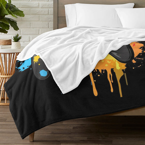 Gamer Blanket Fleece Throw Blanket Super Soft Warm Gifts for Baby Girls Boys Kids Mom Grandma Room Decor