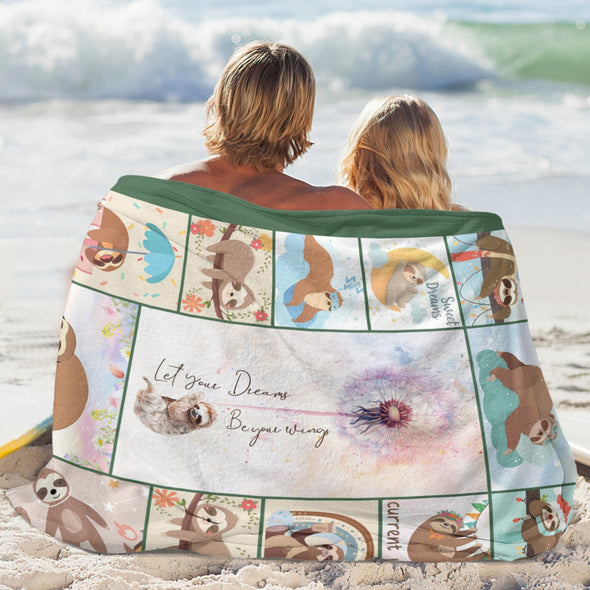 Sloth Blanket Gifts for Women Girls, Cozy Soft Sloths Throw Blanket for Men Kids Boys Christmas Birthday