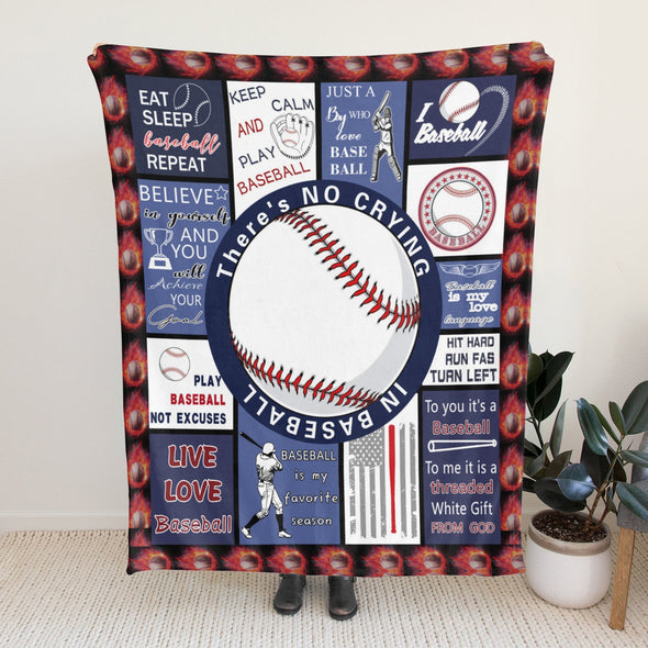 Baseball Pattern Blanket Fleece Throw Blanket Super Soft Warm Gifts for Baby Girls Boys Kids Mom Grandma Room Decor