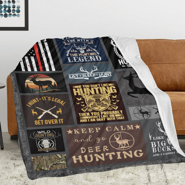 Deer Pattern Blanket Fleece Throw Blanket Super Soft Warm Gifts for Baby Girls Boys Kids Mom Grandma Room Decor