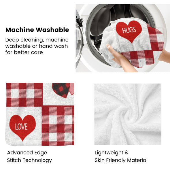 Valentine's Day Blanket Wedding Throw Couple Gifts for Men Women Boyfriend Girlfriend Husband Wife