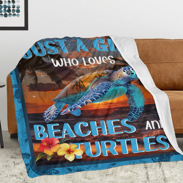 Turtle Pattern Blanket Fleece Throw Blanket Super Soft Warm Gifts for Baby Girls Boys Kids Mom Grandma Room Decor